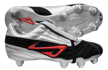 Nomis Football Boots  Spoiler SG Football Boots Silver / Black / Red
