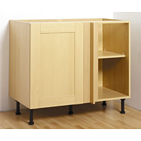Non-Branded 1000mm Highline Corner Base Unit Shaker Beech