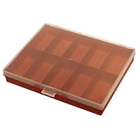 Non-Branded 240 x 175mm 10 Compartment Red Case