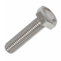 Non-Branded A2 Stainless Steel Set Screws M10 x 40 Pack of 10