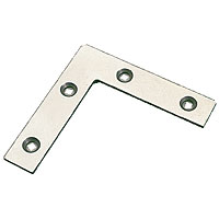 Angle Plates Zinc Plated 50 x 50 x 13mm Pack of 10
