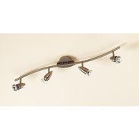 Non-Branded Bar Brushed Chrome 4 Lamp Spotlight