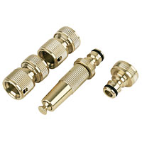 Non-Branded Brass Hose Fitting Kit Pack of 4