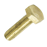 Non-Branded Brass Set Screw M8 andtimes; 30mm Pack of 10