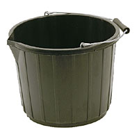 Non-Branded Builders Bucket Black 3 Gallon Pack of 5