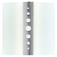 Chrome / Opal Glass Sky Bathroom Wall Light