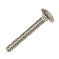 Non-Branded Coach Bolts A4 Stainless Steel M6 x 50mm Pack of 10