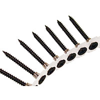 Non-Branded Collated Drywall Black Fine Thread Screws 3.5 x 38mm Pk of 1000