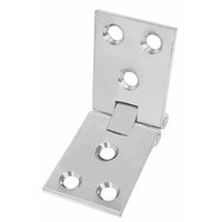 Non-Branded Counter Flap Hinge Satin Chrome 38 x 102mm Pack of 10