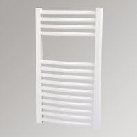 Non-Branded Curved White Towel Radiator 400 x 700mm