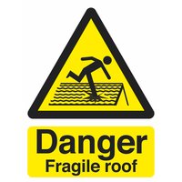 Non-Branded Danger Fragile Roof Sign