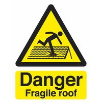Non-Branded Danger Fragile Roof Sign
