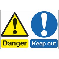 Non-Branded Danger Keep Out Sign
