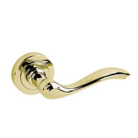Non-Branded Door Handle Apollo Polished Brass