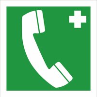 Non-Branded Emergency Telephone Sign