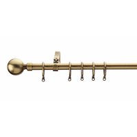 Non-Branded Extendable Curtain Pole Antique Brass 16mm x