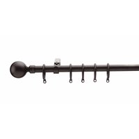 Non-Branded Extendable Metal Curtain Pole Black 16mm x