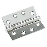 Non-Branded Fire Door Hinge Grade 13 Polished 102 x 76mm Pack of 3