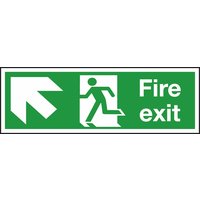 Non-Branded Fire Exit Arrow Left Sign