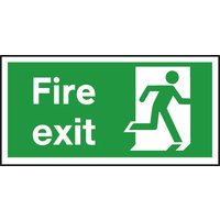 Non-Branded Fire Exit Right Sign