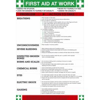 Non-Branded First Aid at Work Poster