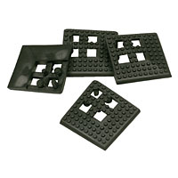 Non-Branded Flexi-Deck Corner Black Pack of 4