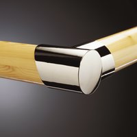 Fusion Horizontal Left Hand Turn Brushed Nickel Effect