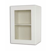 Non-Branded Gloss White 500mm Glass Door Wall Unit