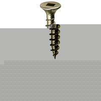 Non-Branded Goldscrewandtrade; Square Head Countersunk 4 x 30mm Pack of 200