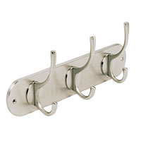 Non-Branded Hat and Coat Rack Brushed Nickel 275 x 60mm