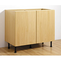 Non-Branded Highline Base Unit Flat Pack Beech 1000mm