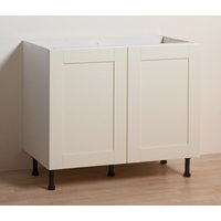 Non-Branded Highline Corner Base Unit Shaker Ivory 800mm