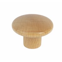 Non-Branded Lamina Door Knob Beech Lacquered 42mm Pack of 5