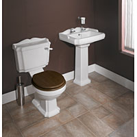 Non-Branded Lane Cloakroom Set White / Mahogany / Chrome