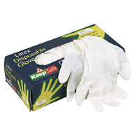 Non-Branded Latex Disposable Gloves Large Pack of 100
