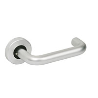 Non-Branded Lever Handle - Round Bar on Round Rose SAA