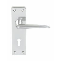 Non-Branded Lock Door Handle Contract Aluminium