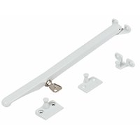 Non-Branded Locking Timber Window Casement Stay White Pack of 2