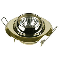 Non-Branded Low Volt Halogen MR16 Eyeball Pressed Steel Brass