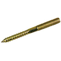 Non-Branded Machine Thread to Wood Thread Dowel Screws M8 x 75mm Pack of 10