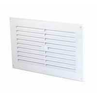 MapVent Rectangle White 152mm Louvre Vent