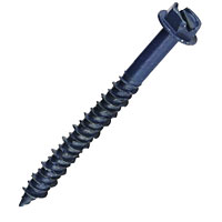 Non-Branded Masonry Hex / Slotted Head Screws 5.3 x 57mm Pack of 100