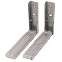 Non-Branded Microwave Brackets Silver Pack of 2