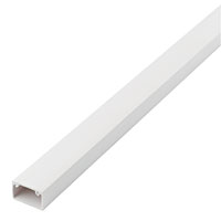 Non-Branded Mini Trunking PVC White 16 x 16mm Pack of 20