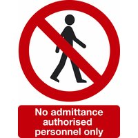 Non-Branded No Admittance Sign