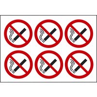 Non-Branded No Smoking Labels Pack of 30