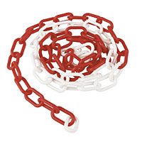 Non-Branded Plastic Chain 5m White / Red
