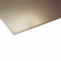 Non-Branded Polycarbonate Sheet Bronze 16 x 1050mm 3m Pack of 5