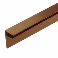 Non-Branded PVCu Sheet End Closures Brown 10mm x 3m