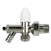 Non-Branded Radiator Valve With Drain Off 10mm x 1/2